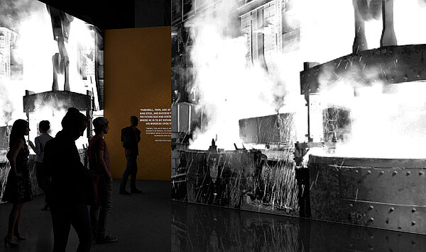 Visualisierung der Begleitausstellung © asisi