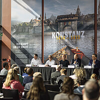 KONSTANZ 1414 – 1418 – 360°-Panorama  von Yadegar Asisi im Panorama Konstanz: Pressekonferenz © asisi