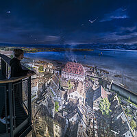 KONSTANZ 1414 – 1418 – 360°-Panorama  von Yadegar Asisi im Panorama Konstanz: Panoramainnenraum © asisi